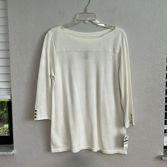 Ballet neck light sweater - Picture 1 of 8